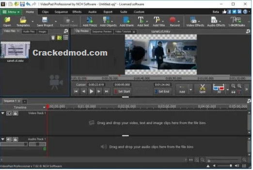 nch videopad video editor professional registration code