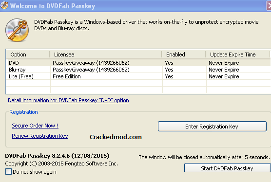 DVDFab Passkey Key